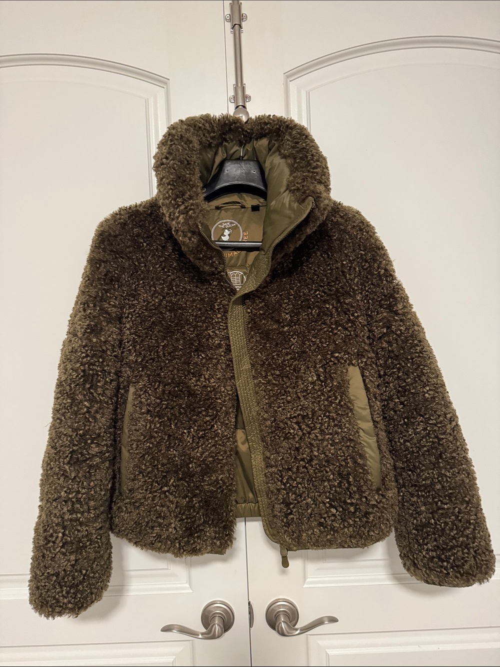 SAVE THE DUCK ladies Sherpa puffer